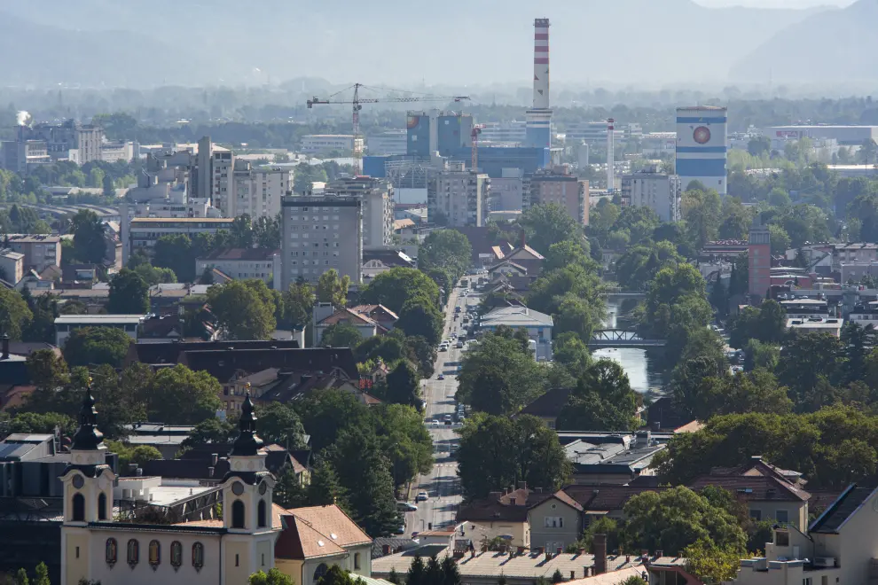 Ljubljana's air quality rated as poor by the European Environment Agency. Photo: Bor Slana/STA