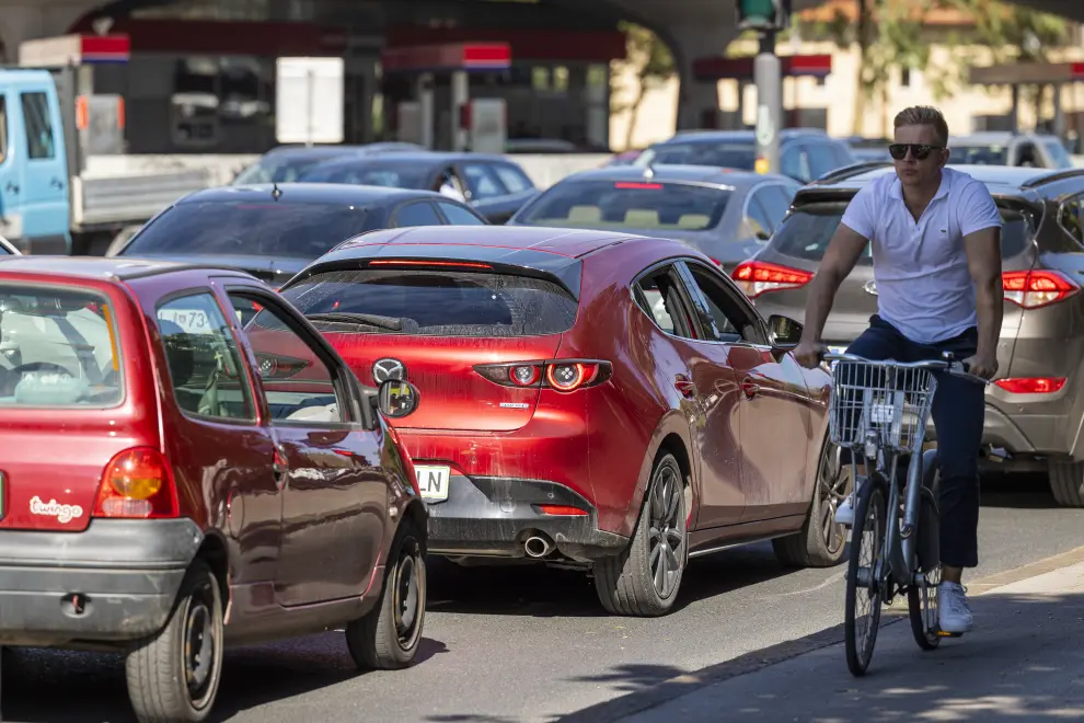 A traffic jam in Ljubljana. Photo: Bor Slana/STA