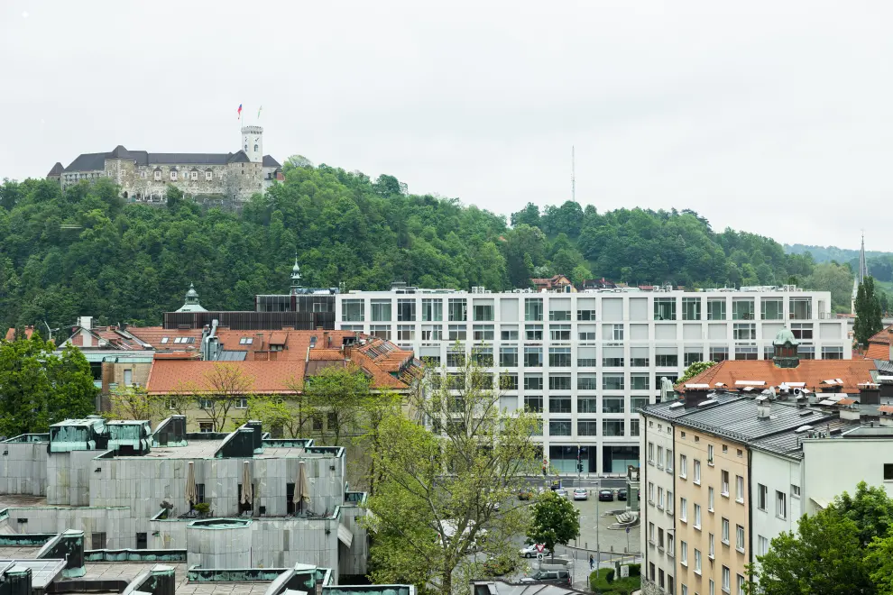 Ljubljana with the castle hill in the background. Photo: Bor Slana/STA