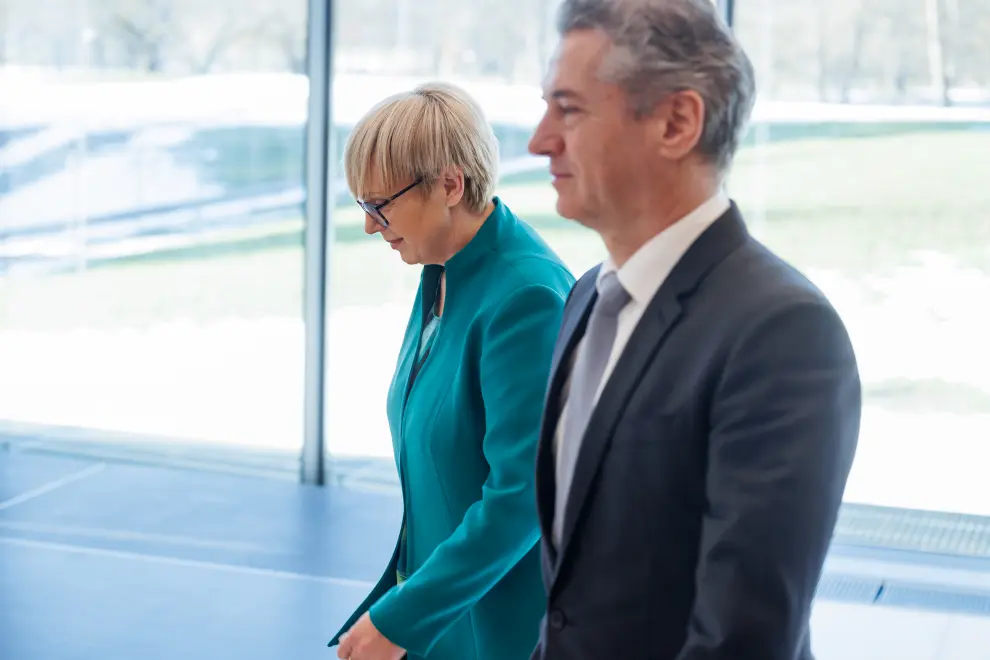 President Nataša Pirc Musar and Prime Minister Robert Golob. Photo: Nebojša Tejić/STA