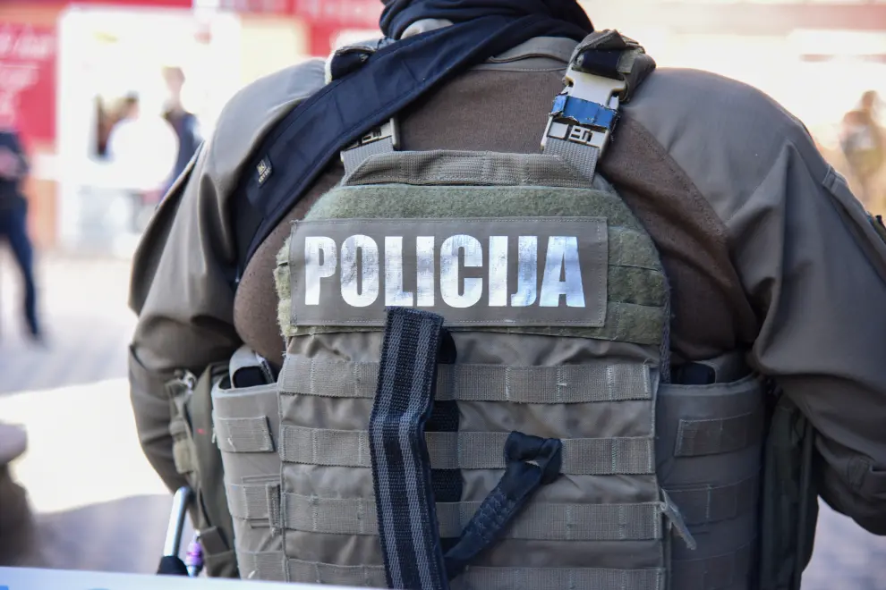 Member of police special force. Photo: STA