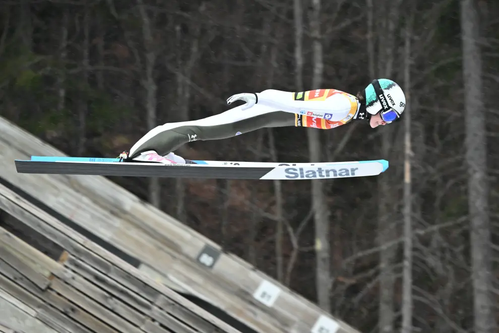 Nika Prevc at the 2023 season final in Planica Photo: STA