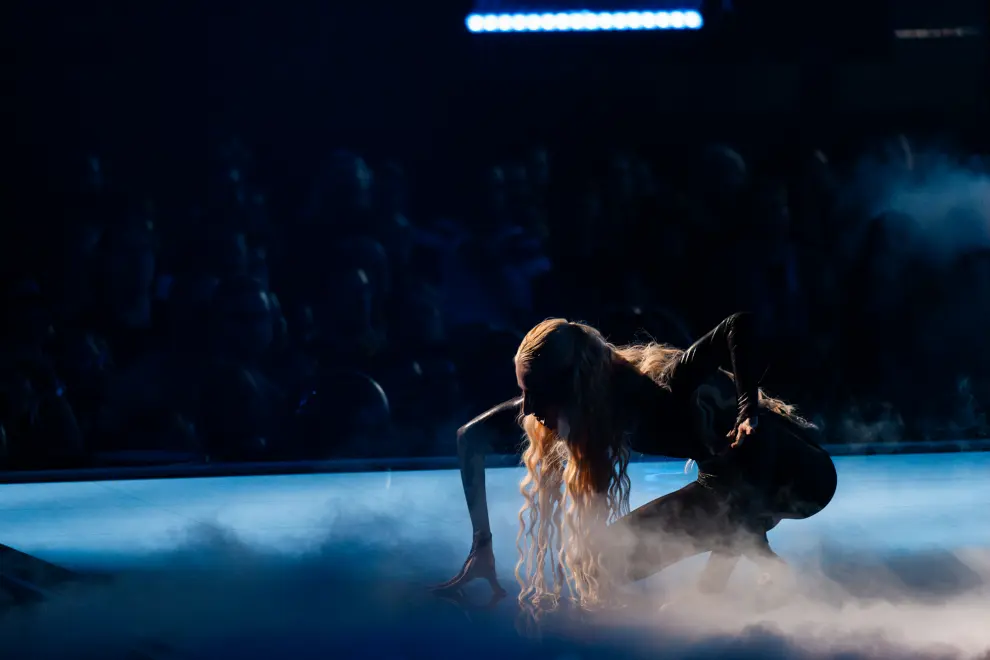 Raiven performing at the first semi-final of Eurovision 2024. Photo: Sarah Louise Bennet/EBU