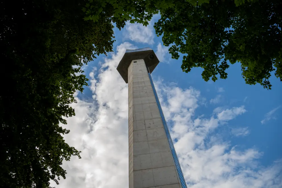 A 106-metre observation tower, the tallest in Slovenia, inaugurated in the spa resort town of Rogaška Slatina. Photo: Lili Pušnik/STA