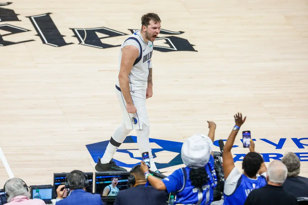 Luka Dončić, the Slovenian Dallas Mavericks superstar, pictured during a May 2024 game hosted by the Los Angeles Clippers. Photo: Xinhua/STA