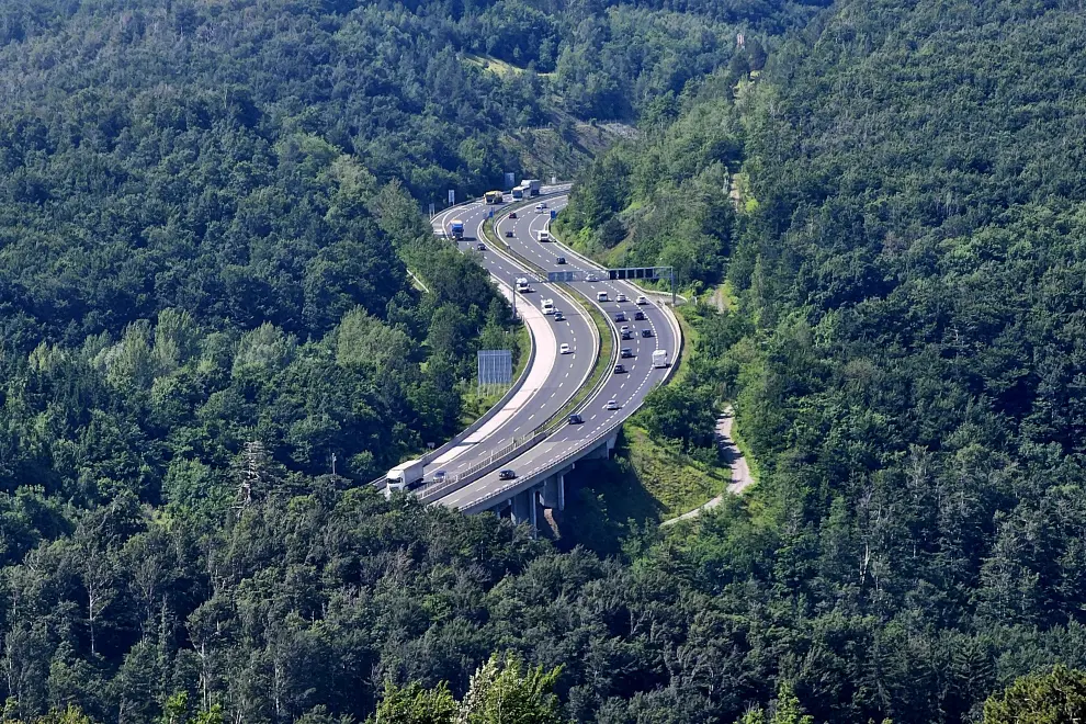 A section of the A1 motorway between Ljubljana and Koper. Photo: Aljoša Rehar/STA