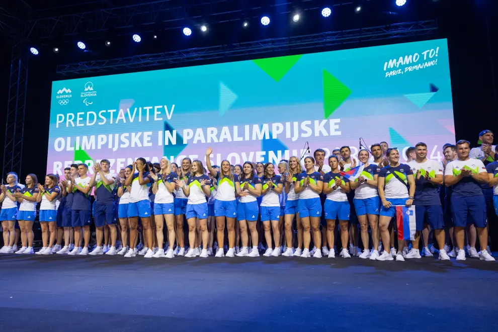 The Slovenian team for the Paris Olympics. Photo: Bor Slana/STA