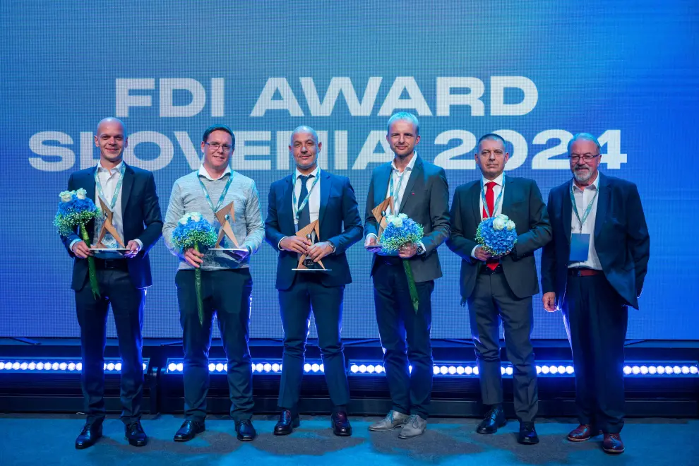 Best foreign investors honoured with the 2024 FDI Slovenia Awards. Photo: Boštjan Podlogar/STA