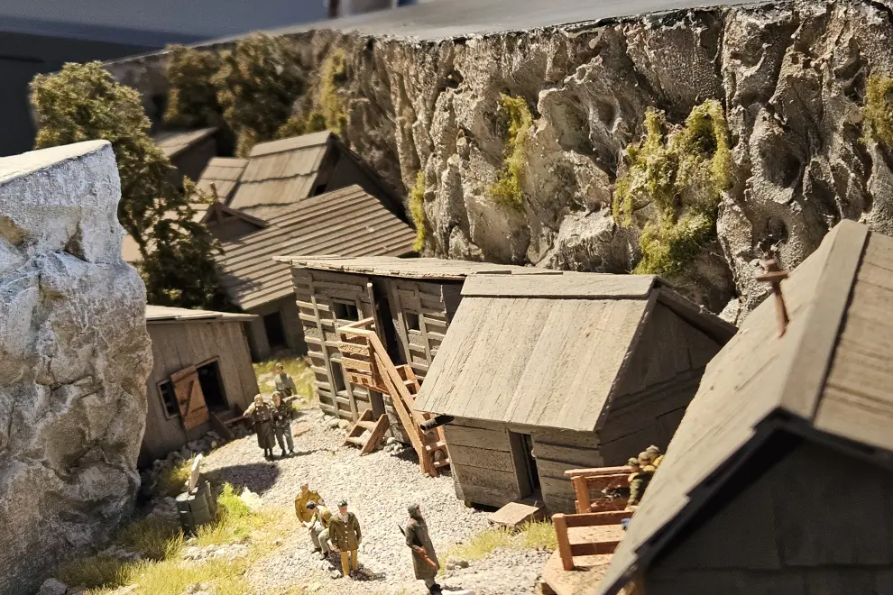 A model of the Franja Partisan Hospital at the Slovenia in Miniature Museum. Photo: Tinkara Zupan/STA