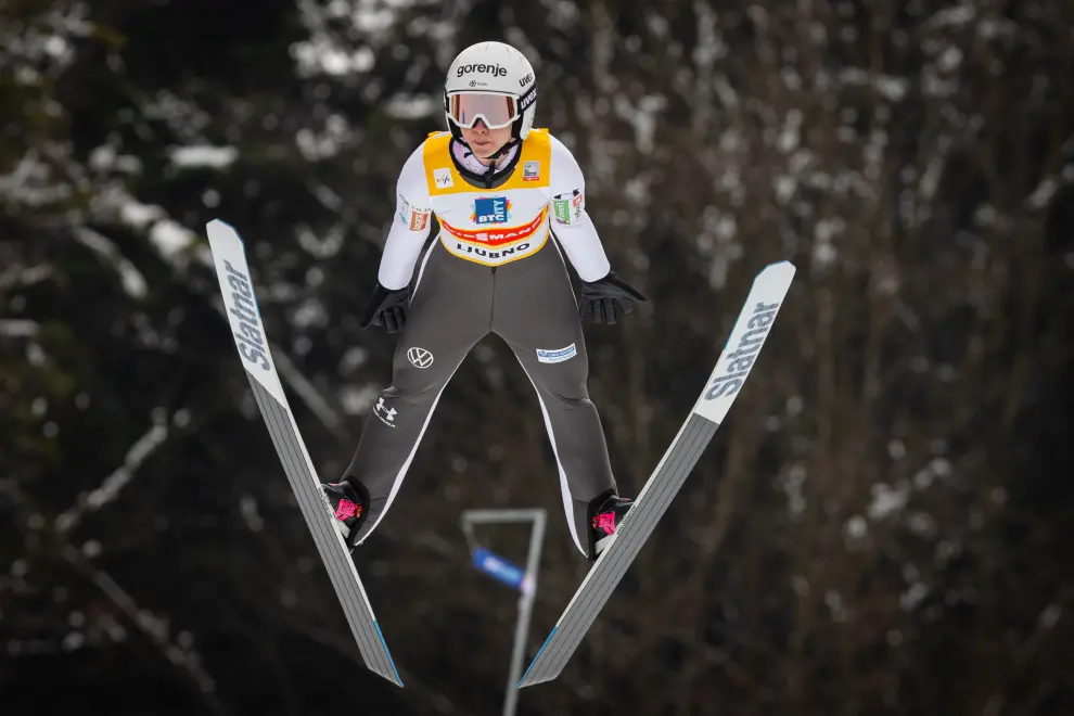 Nika Prevc wins Ljubno women's Ski Jumping World Cup event. Photo: Bor Slana/STA