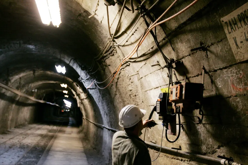 Inside the Velenje coalmine. Photo: Daniel Novakovič/STA