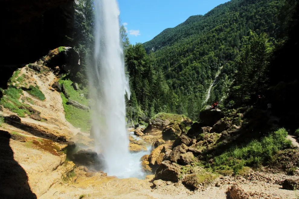 The Peričnik Waterfall, Triglav National Park. Photo: Daniel Novakovič/STA