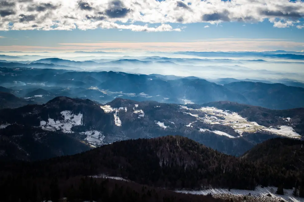 Velika Planina, the Alpine plateau where Swedish businessman and nationalist Carl Lundström crashed his four-seater. Photo: Anže Malovrh/STA