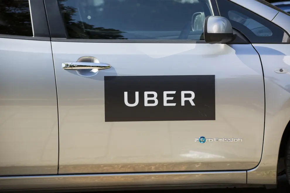 An Uber car. Photo: dpa/STA