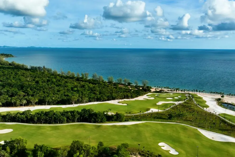 Eschuri Vung Bau Golf is considered one of Vietnam's most ideally located courses, taking golfers on a journey from the forest to the sea.