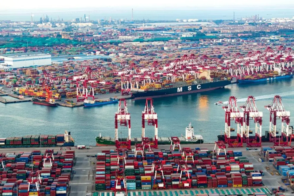 A view of Qingdao Port in east China's Shandong Province, November 5, 2024. /CFP