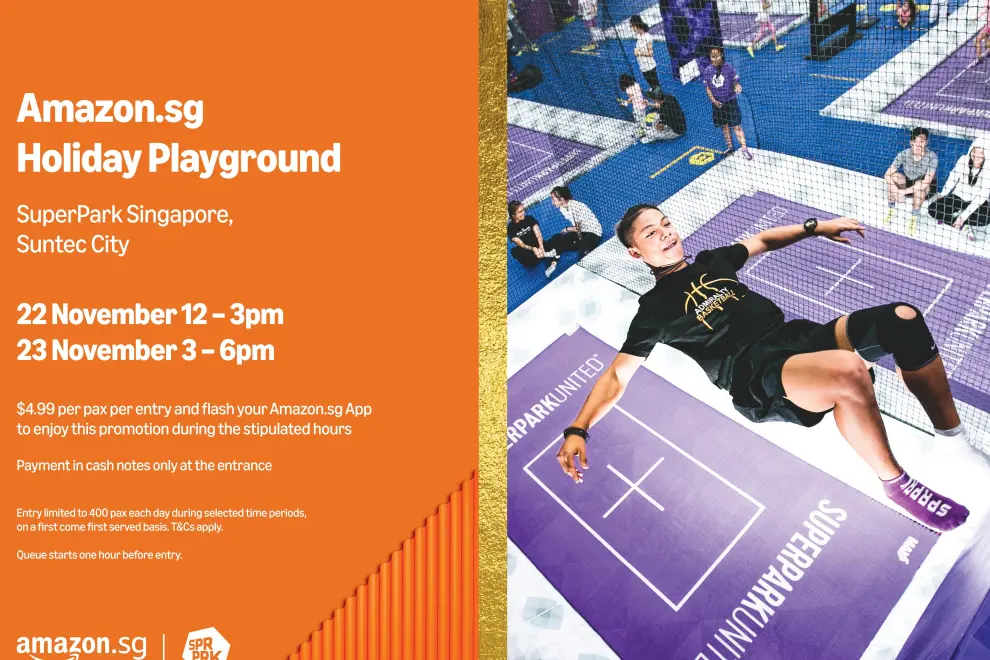 Amazon Singapore Invites Customers to celebrate Black Friday Sale with the Amazon.sg Holiday Playground, happening between 22-23 November