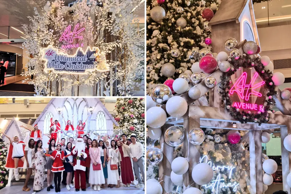 Avenue K Shopping Mall celebrates the official launch of the Whimsical White Christmas on 20th November 2024.