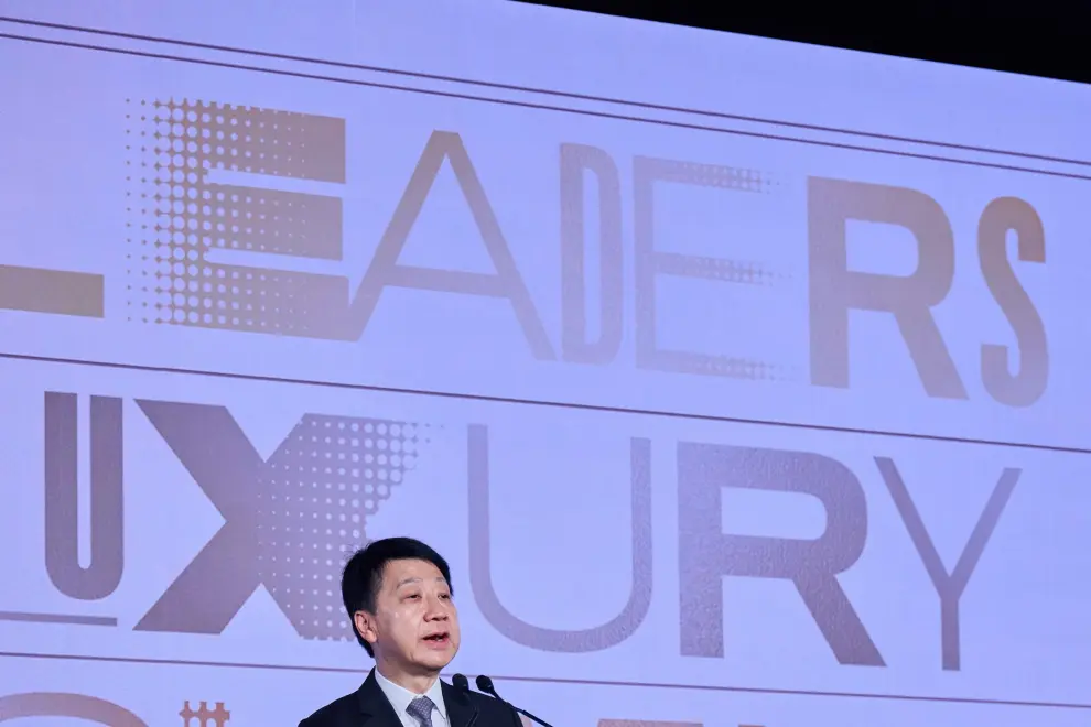 HKTB Chairman Dr Y.K. Pang speaks at the Leaders of Luxury Summit 2024