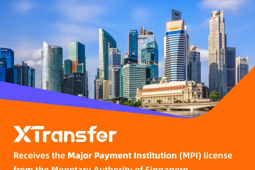 XTransfer Officially Receives MPI License from the Monetary Authority of Singapore