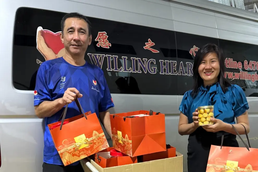 Aurealis Group donating CNY Goodies to Willing Hearts