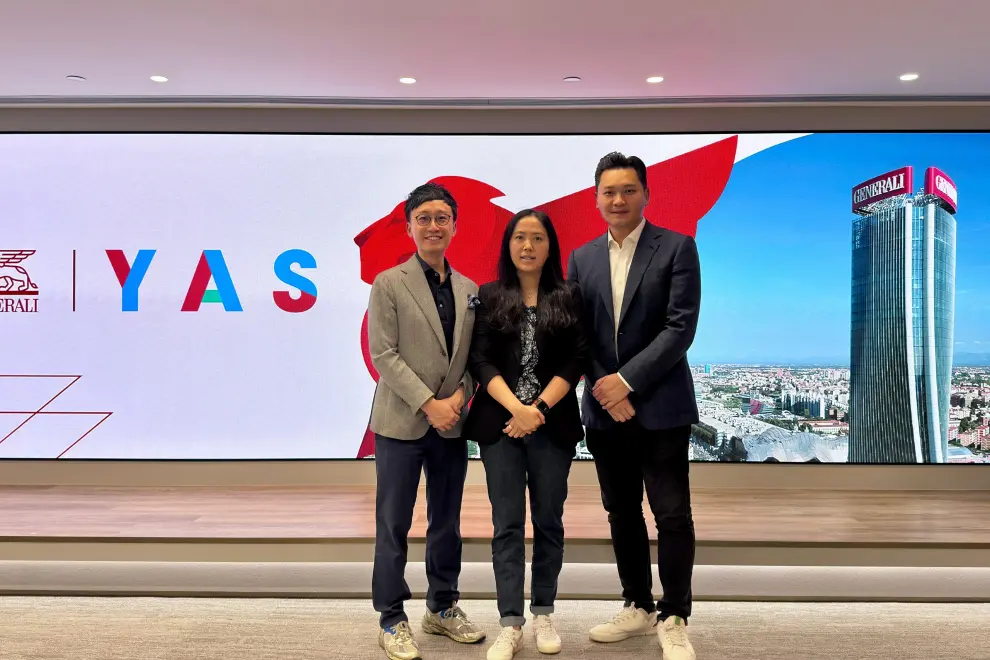 From left: William Lee, Co-Founder of YAS, Windian Lai, Chief Business Officer and Intermediary Management of Generali Hong Kong, Andy Ann, Co-Founder of YAS