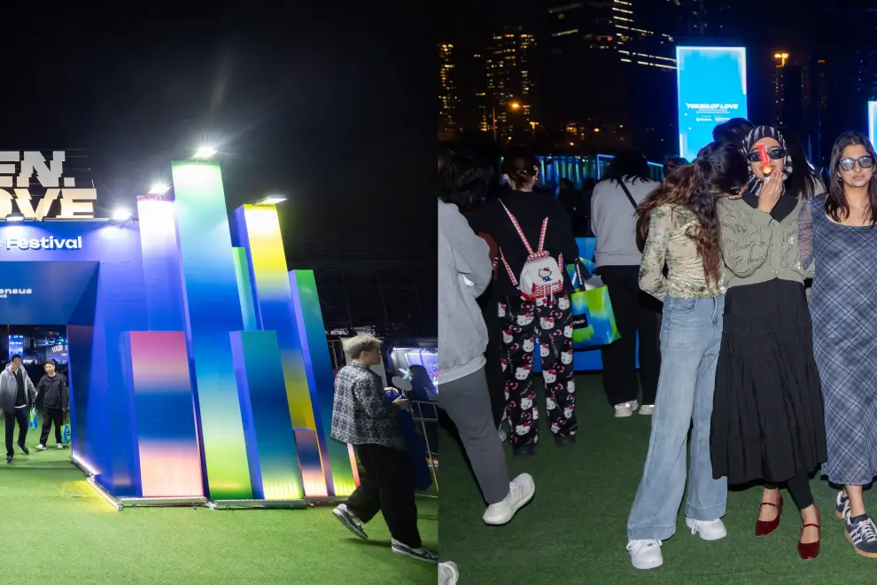 The party continued at the electrifying Token of Love Hong Kong Music Festival at AXA Wonderland, a musical experience that debuted in Hong Kong in February headlining global artists and top 100 DJs, uniting music lovers, innovators and leading Web3 brands.