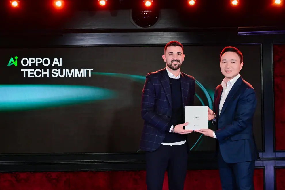 UCL Legendary football player David Villa joining OPPO AI Tech Summit