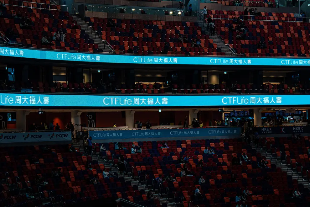 CTF Life's brand presence across the main stadium during the ceremony.