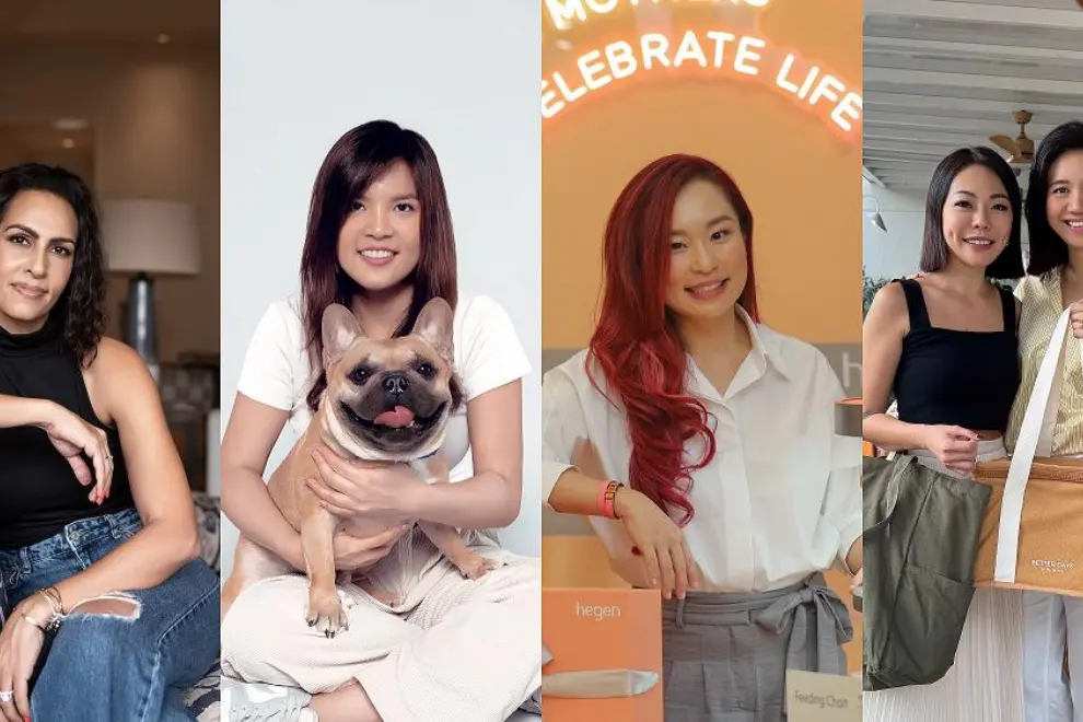 From left to right: Riyana Rupani (Founder of Everiday Foods), Ruth Lim (Founder of Race&Herd), Yvon Bock, CEO and Founder of Hegen, and Ann Phun and Christina Ng (Co-Founders of Nook Theory)