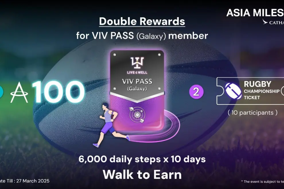Live4Well Partners with Cathay to Offer Exciting Rewards-Experience the International Rugby Event