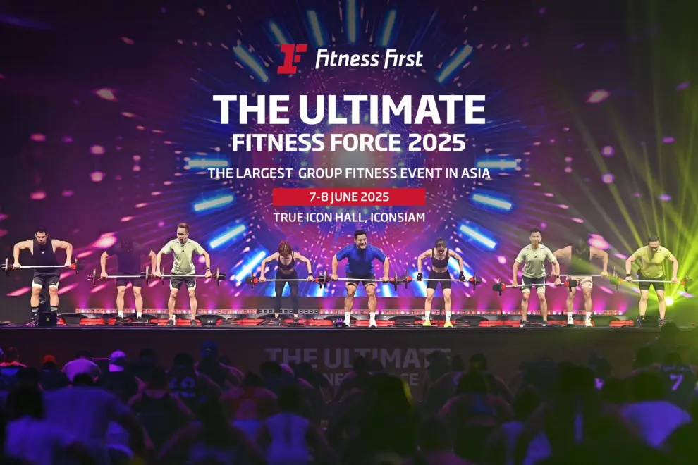 Fitness First Thailand presents The Ultimate Fitness Force 2025, a premier fitness event on 7-8 June 2025 at True Icon Hall, ICONSIAM, uniting enthusiasts and top instructors for an unparalleled workout experience.