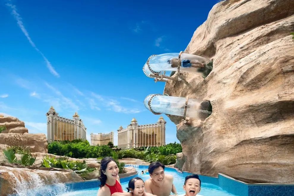 The 9-meter high slide tower, will all send you soaring into boundless adrenaline filled fun.