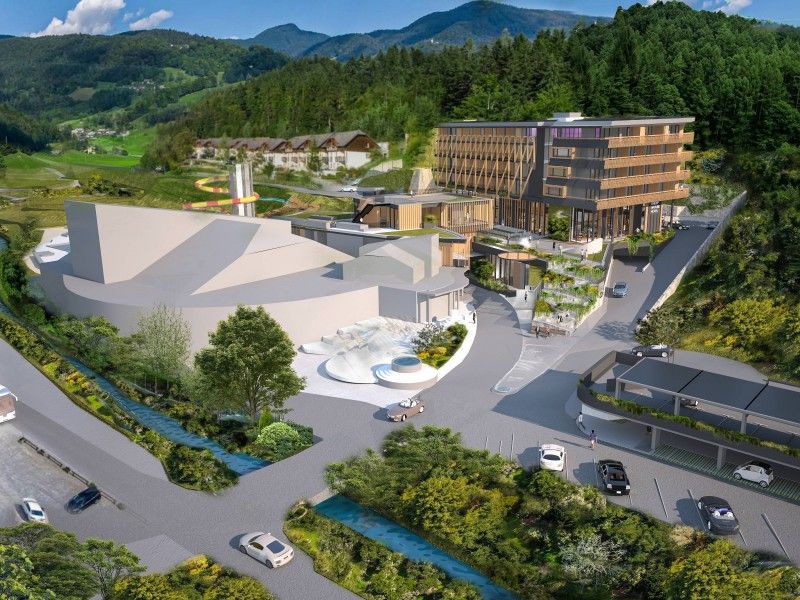 A render of the new hotel. Image courtesy of Terme Snovik-Kamnik