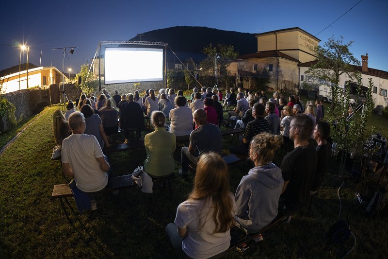 Open-air cinema, Grgar. Photo: Kinoatelje