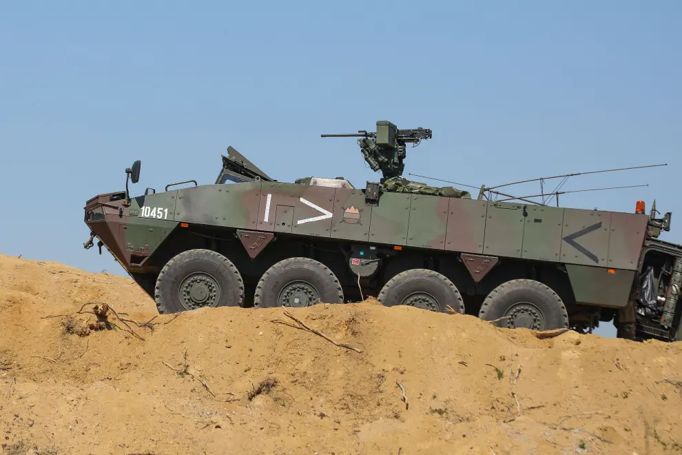 A Patria armoured modular vehicle. Photo: Anže Malovrh/STA