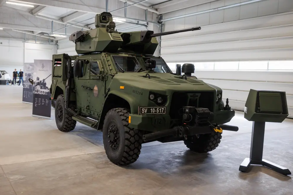 A weapon station of the Slovenian company Valhalla Turrets. Photo: Nebojša Tejić/STA