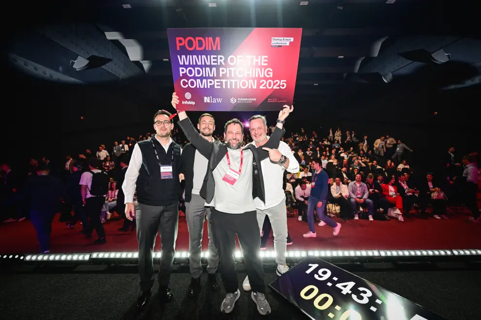 Austrian startup Infrared.city wins Podim Pitching Competition. Photo: Podim